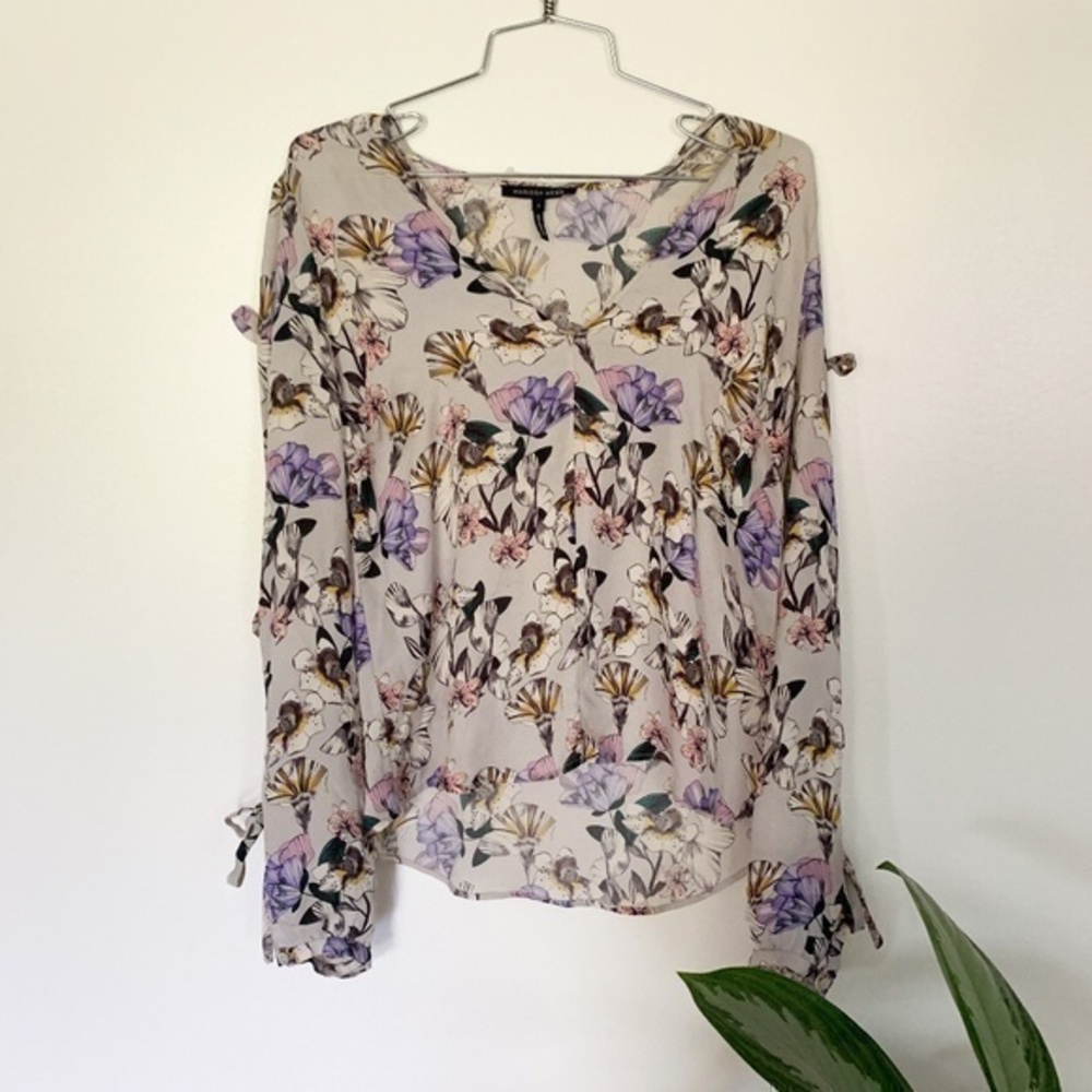 Marissa Webb Silk Floral Print Blouse sz S